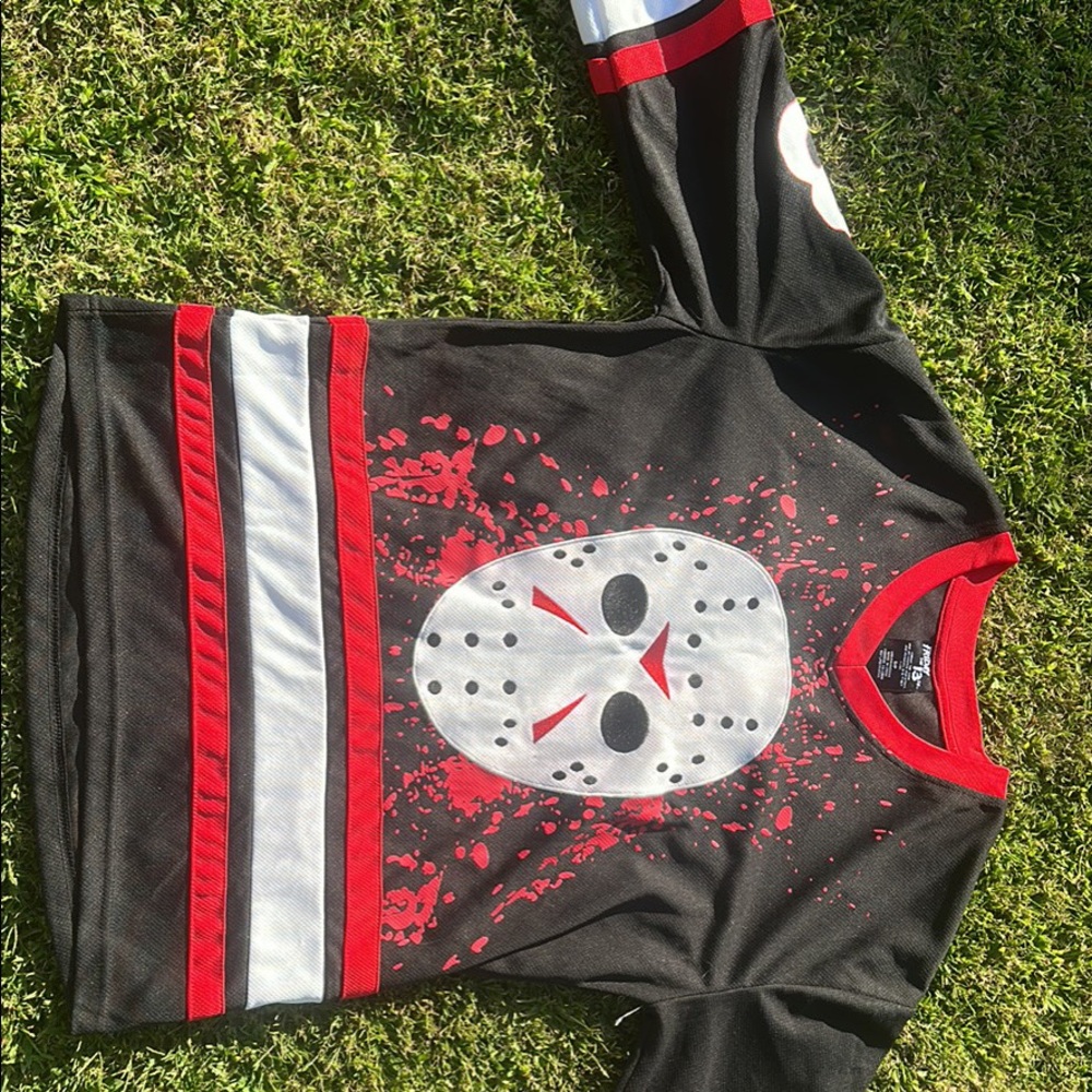 Jason Voorhees Hockey Jersey - Friday the 13th.  Unisex Adult Small